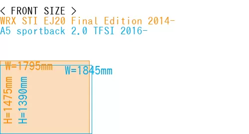 #WRX STI EJ20 Final Edition 2014- + A5 sportback 2.0 TFSI 2016-